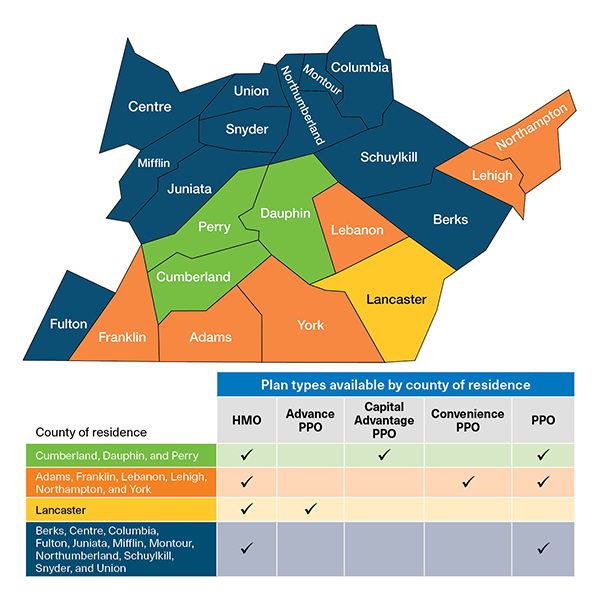 Network rating area map