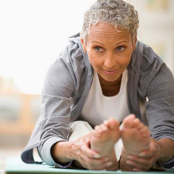 Woman stretching 