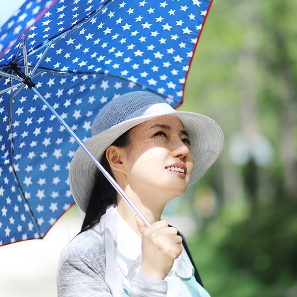 Woman with umbrella