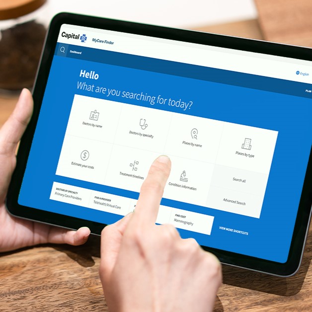 How to find primary care doctor with Capital Blue Cross MyCare Finder
